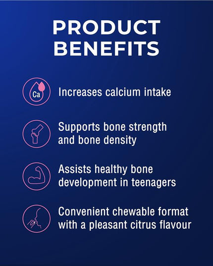 Ostelin Calcium & Vitamin D3 60 Chewable Tablets