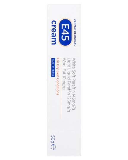 E45 Moisturising Cream for Dry Skin and Eczema 50g
