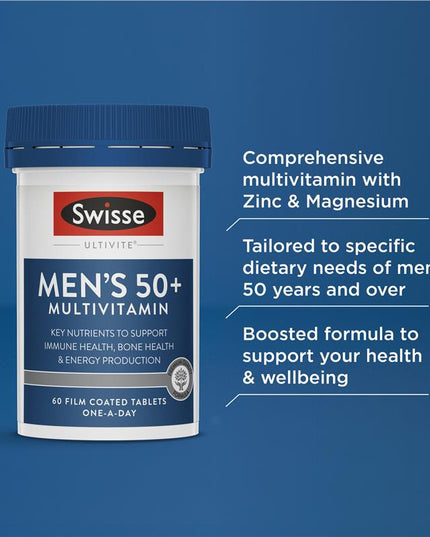 Swisse Mens Multivitamin 50+ 60 Tablets