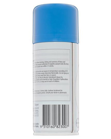 Canesten Tinaderm Tolnaftate Tinea and Ringworm Powder Spray 100g