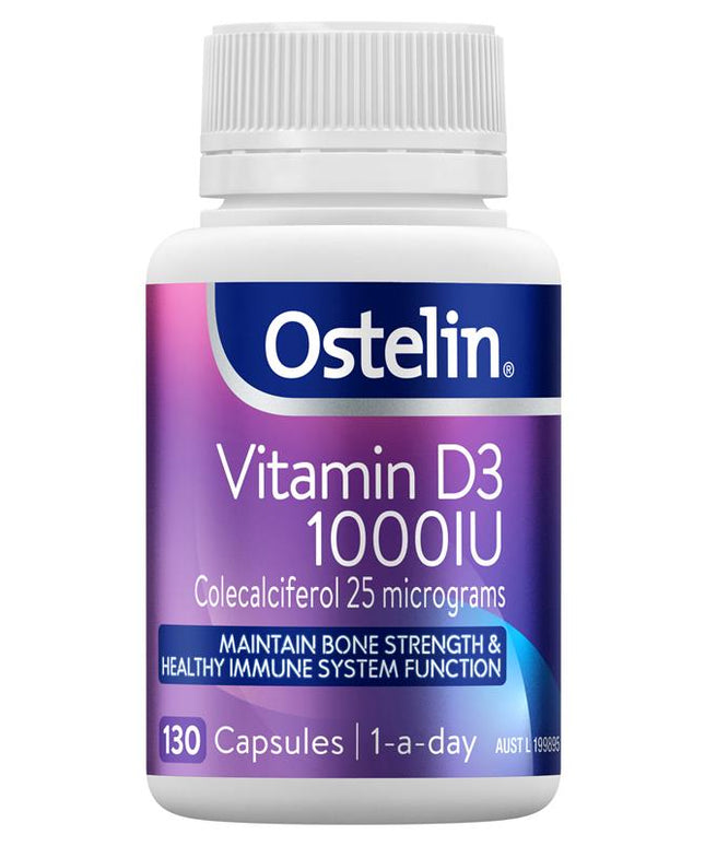 Ostelin Vitamin D3 1000IU 130 Capsules