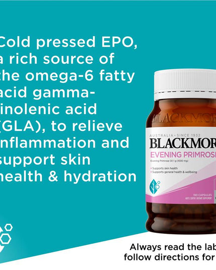 Blackmores Evening Primrose Oil 190 Capsules