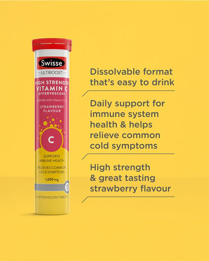 Swisse Vitamin C 60 Effervescent Tablets