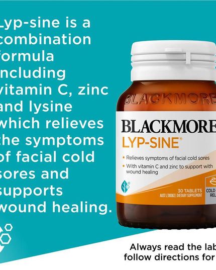 Blackmores Lypsine 30 Tablets