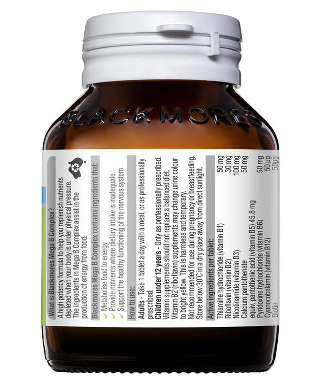 Blackmores Mega B Complex 75 Tablets