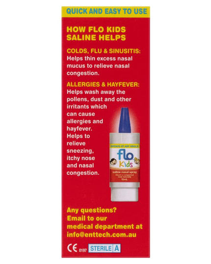 FLO Kids Saline Nasal Spray 15ml