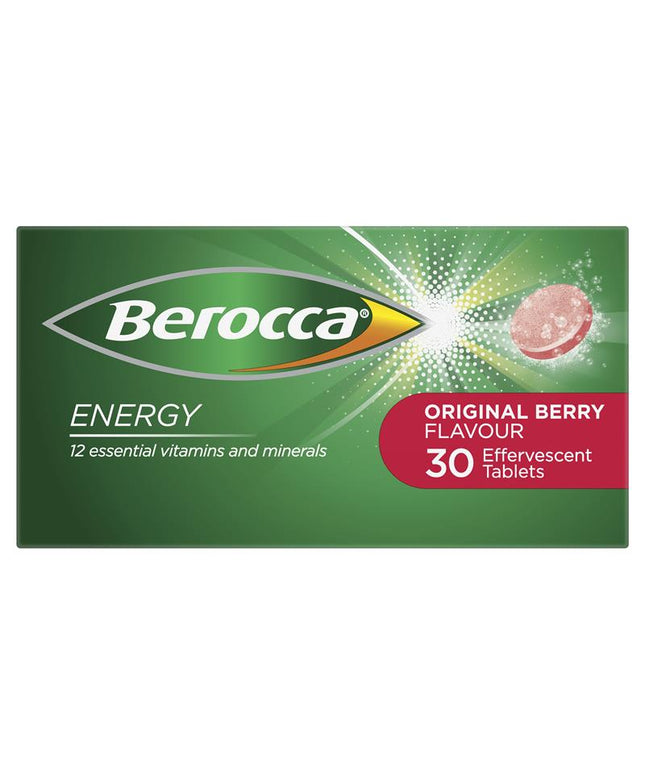 Berocca Energy Original Berry 30 Effervescent Tablets