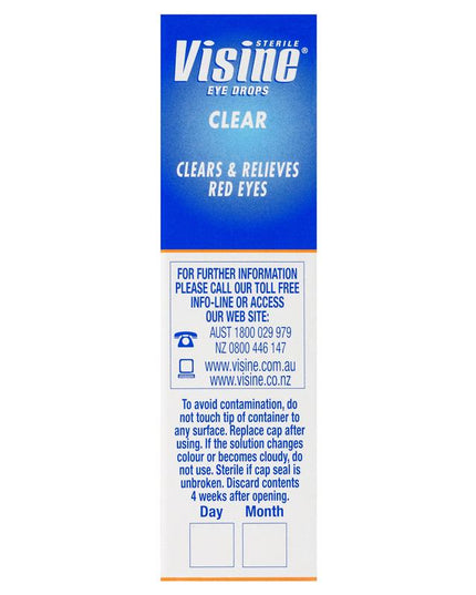 Visine Clear Eye Drops 15mL