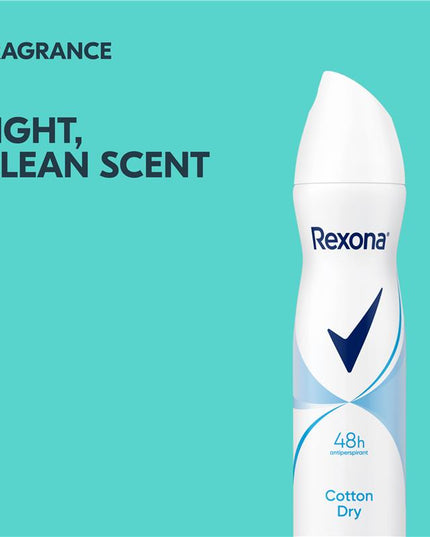 Rexona for Women Antiperspirant Deodorant Cotton Dry 250ml