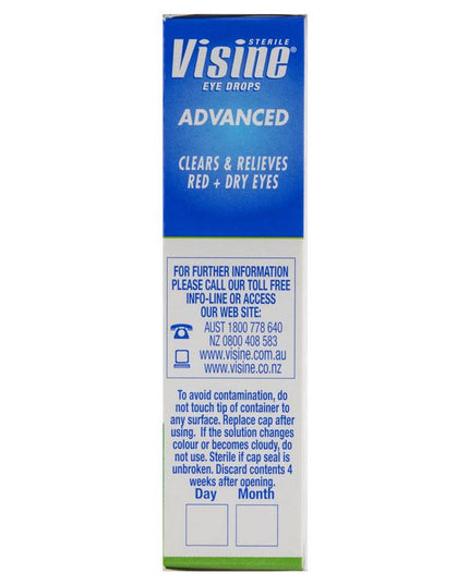 Visine Advanced Relief Eye Drops 15mL
