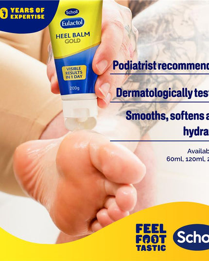 Scholl Eulactol Foot Heel Balm 200g - Rough Dry or Cracked Skin
