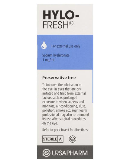Hylo Fresh 1mg Preservative Free Eye Drops 10ml