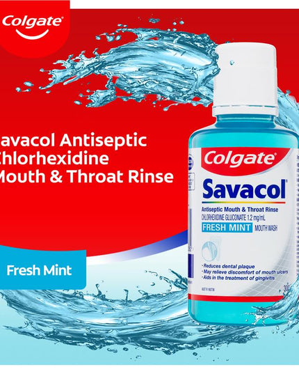 Colgate Savacol Mouthwash Fresh Mint 300mL