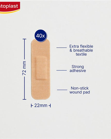 Elastoplast Flexible Fabric Strips 40 Pack