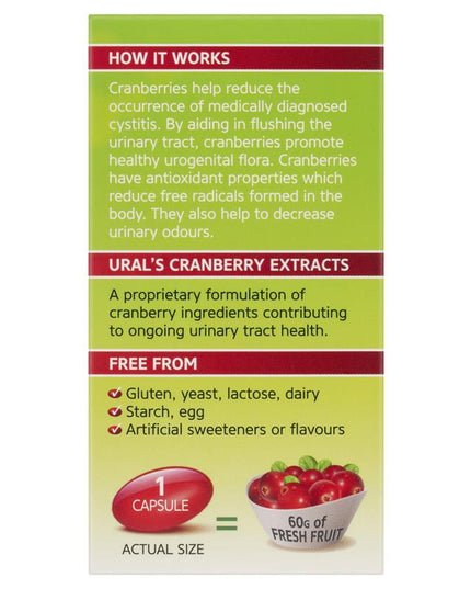 Ural High Strength Cranberry 60000mg 30 Capsules