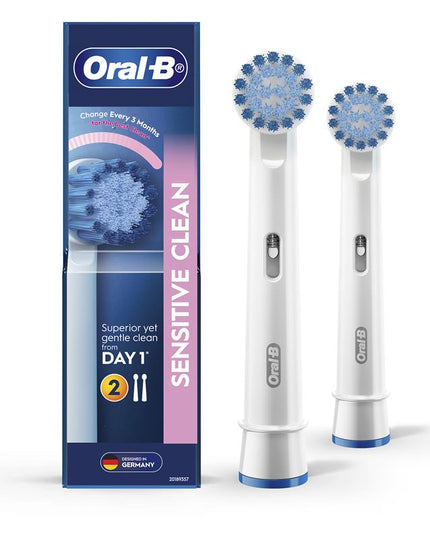 Oral B Power Toothbrush Clean Sensitive Refills 2 Pack