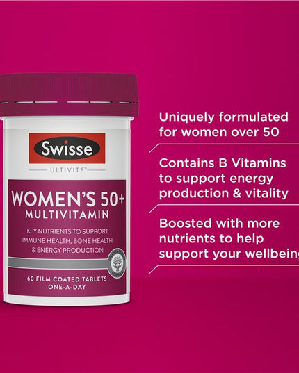 Swisse Womens Multivitamin 50+ 60 Tablets