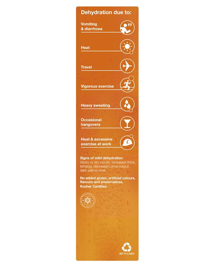 Hydralyte Electrolyte Effervescent Orange 20 Tablets