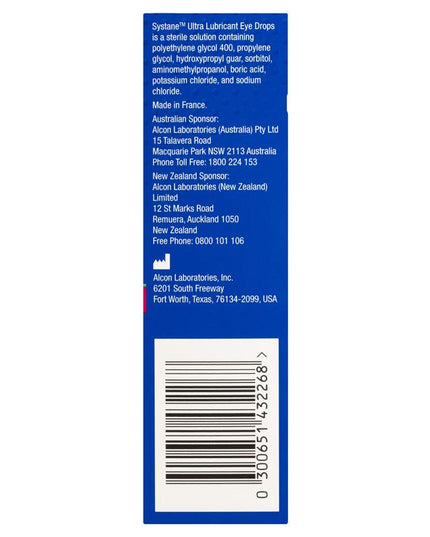 Systane Ultra Lubricant Eye Drops Preservative Free Unit Dose 25 x 0.5ml Vials