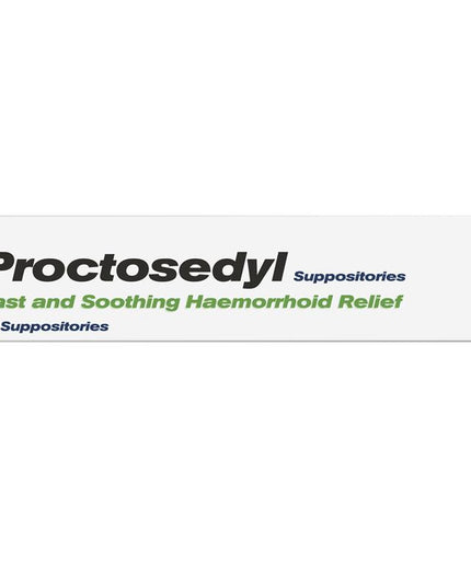 Proctosedyl Haemorrhoids Relief Suppositories 12 Pack