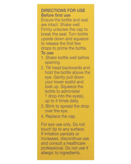 Cationorm Preservative Free Eye Drops 10ml