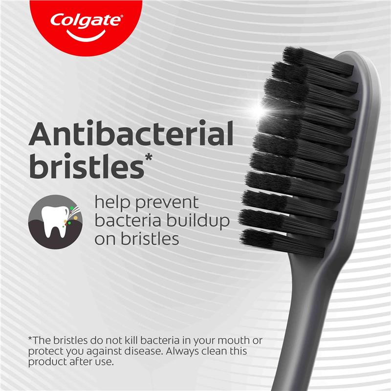 Colgate SlimSoft Charcoal Toothbrush Soft with charcoal infused bristles
