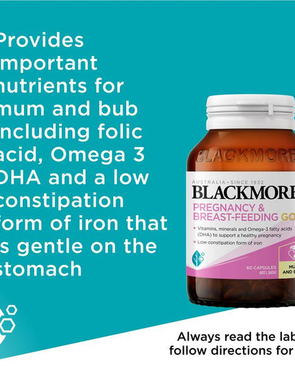 Blackmores Pregnancy and Breastfeeding Gold 60 Capsules