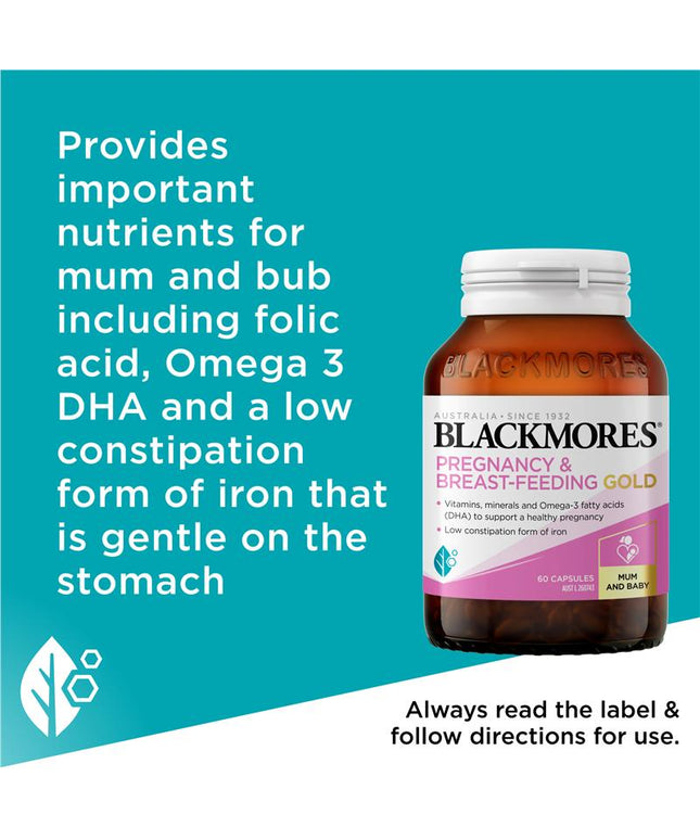 Blackmores Pregnancy and Breastfeeding Gold 60 Capsules