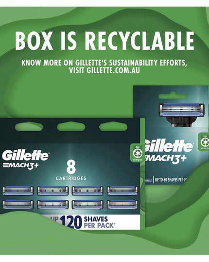 Gillette Mach 3+ Razor 2 Up