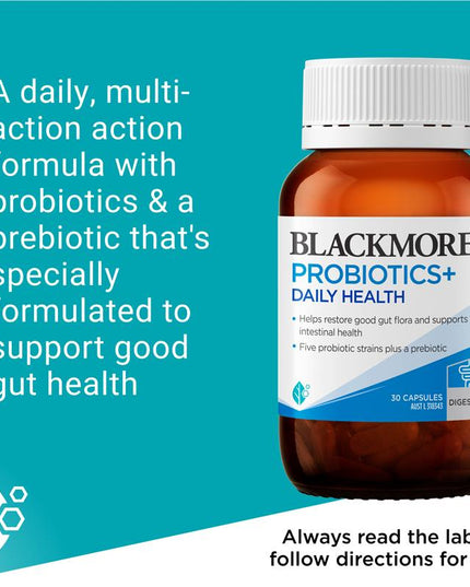 Blackmores Probiotics+ Daily Health 30 Capsules