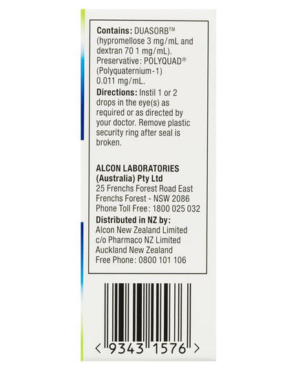 Tears Naturale Artificial Tears Eye Drops 15mL