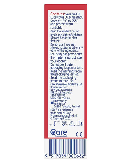 Fess Dry Nose Oil Nasal Spray 10ml