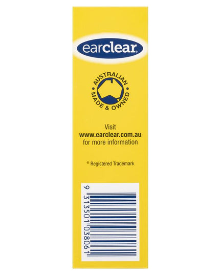 EarClear Ear Wax Remover Drops 12mL – Aids Easy Removal of Ear Wax