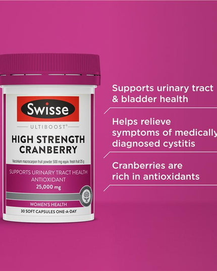Swisse Cranberry 25000mg 30 Capsules