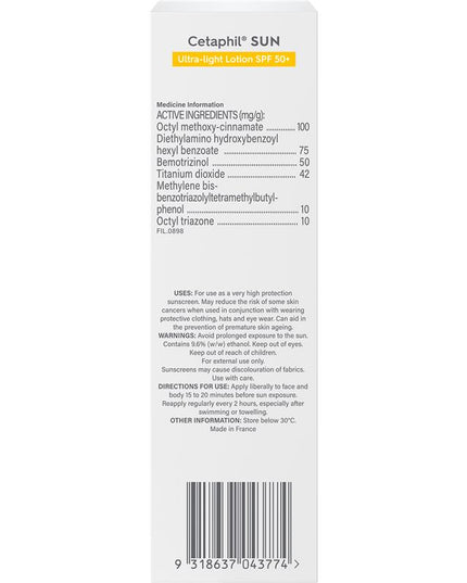 Cetaphil Sun SPF 50+ Ultra Light Lotion 100ml