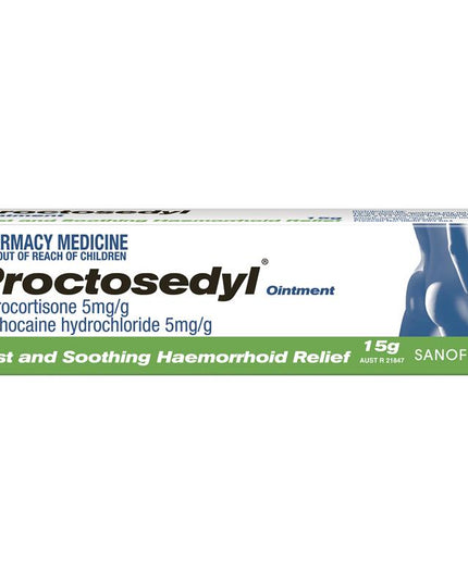 Proctosedyl Haemorrhoids Relief Ointment Cream 15g