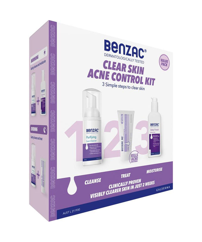 Benzac Acne Control 3 Step Acne Starter Kit