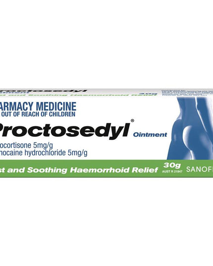 Proctosedyl Haemorrhoids Relief Ointment Cream 30g