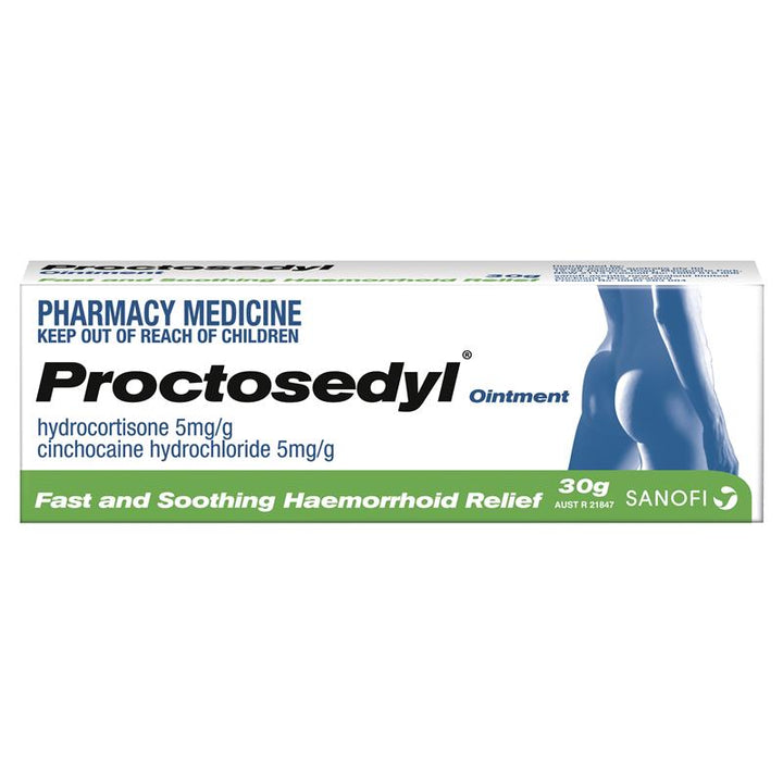 Proctosedyl Haemorrhoids Relief Ointment Cream 30g – Sea Lake Pharmacy