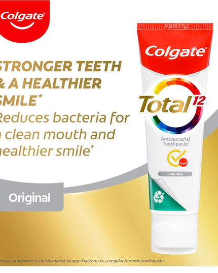 Colgate Toothpaste Total Original Antibacterial & Fluoride 115g