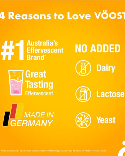 Voost Calcium + D3 Effervescent 20 Tablets