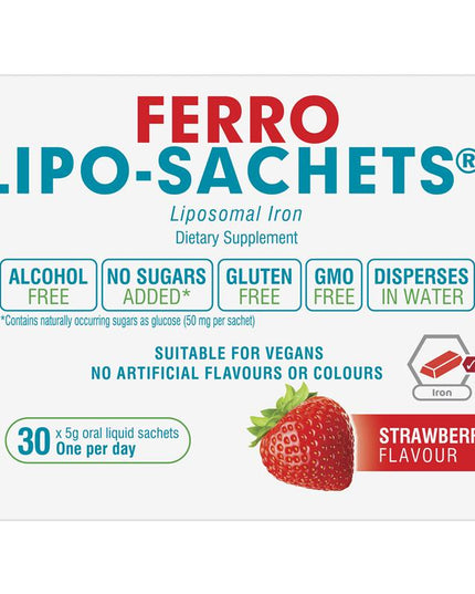 Lipo-Sachets Ferro Strawberry 5g 30 Sachets