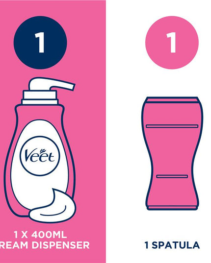 Veet Pure Hair Removal Cream Legs And Body Sensitive Skin 400ml