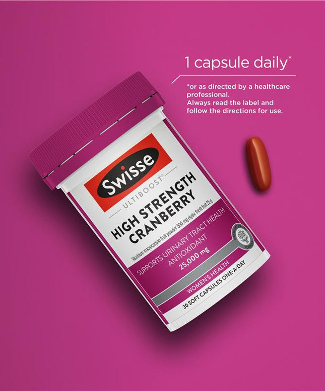 Swisse Cranberry 25000mg 30 Capsules