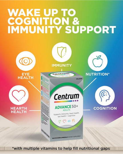 Centrum Advance Multivitamin 50+ 100 Tablets