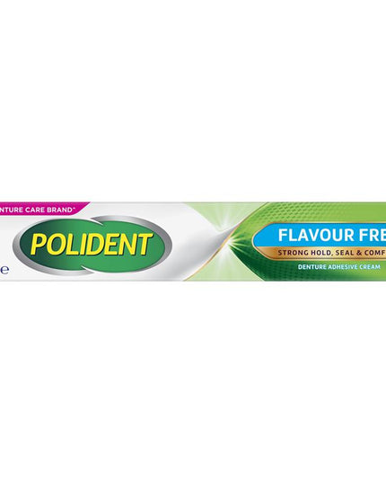 Polident Denture Adhesive Cream Flavour Free 60g