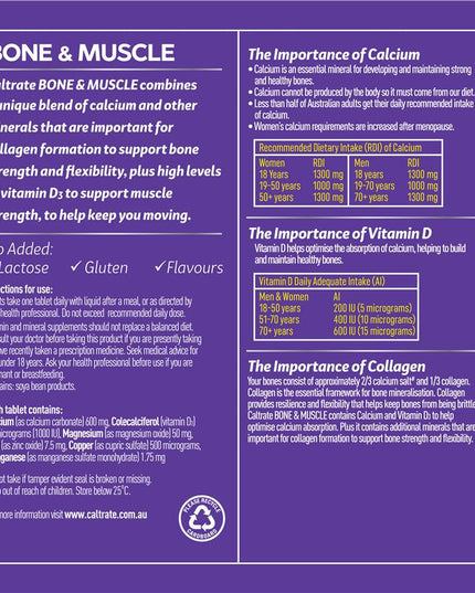 Caltrate Bone and Muscle 60 Tablets