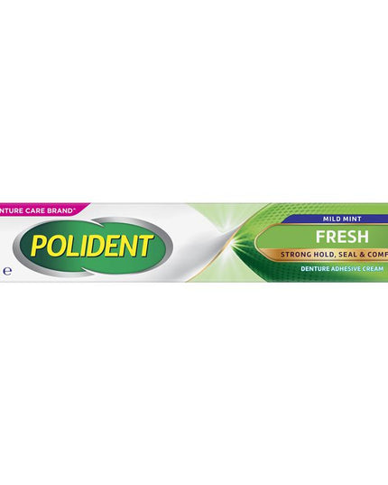 Polident Denture Adhesive Cream Fresh Mint 60g