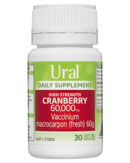 Ural High Strength Cranberry 60000mg 30 Capsules