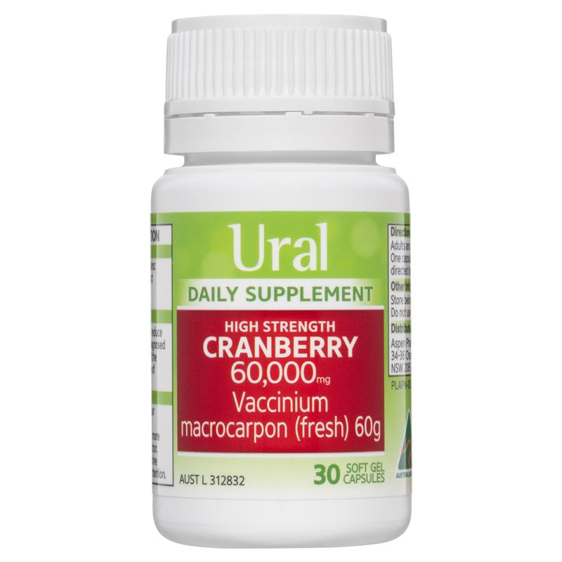 Ural High Strength Cranberry 60000mg 30 Capsules